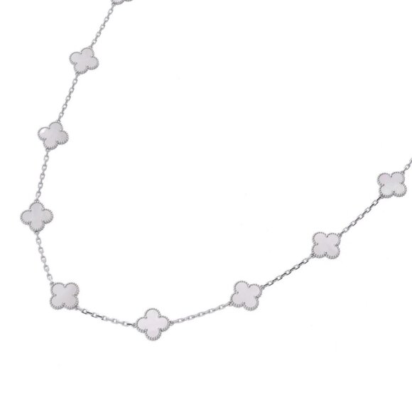 VAN CLEEF & ARPELS Vintage Alhambra Necklace 20P VCARF - Picture 10 of 12